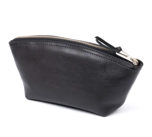 Жіноча косметичка зі шкіри Amelin GRANDE PELLE 11302 Чорна