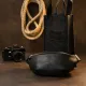 Бананка поясна унісекс вінтажна Grande Pelle 11144 Чорна