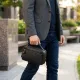 Барсетка чоловіча шкіряна 20348 Vintage Чорна