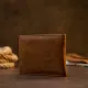 Портмоне унісекс матове Vintage 20421 Коричневе
