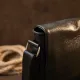 Сумка чоловіча класична з клапаном флотар Vintage 20410 Чорна