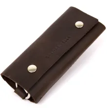 Шкіряна вінтажна ключниця GRANDE PELLE 11342 Коричневий