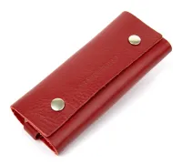 Яскрава шкіряна ключниця GRANDE PELLE 11353 Червоний