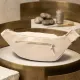 Практична шкіряна сумка на пояс GRANDE PELLE 11357 Бежевий