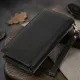 Практичний шкіряний гаманець-клатч ST Leather 19371 Чорний