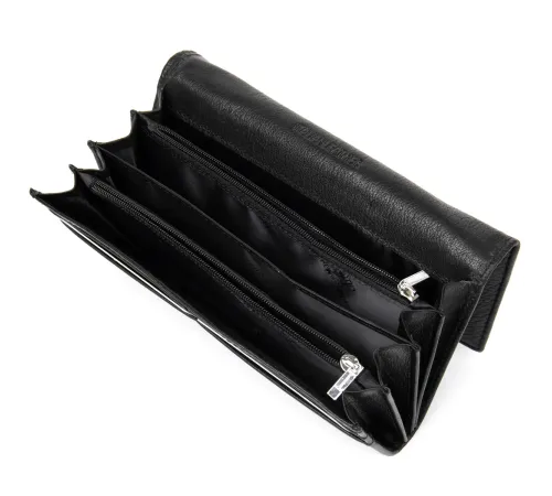 Добротний жіночий гаманець ST Leather 19375 Чорний