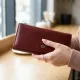 Стильний шкіряний гаманець для жінок ST Leather 19380 Темно-червоний