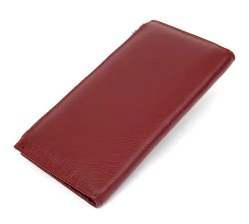 Стильний шкіряний гаманець для жінок ST Leather 19380 Темно-червоний