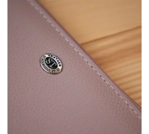 Жіночий шкіряний гаманець ST Leather 19384 Ліловий