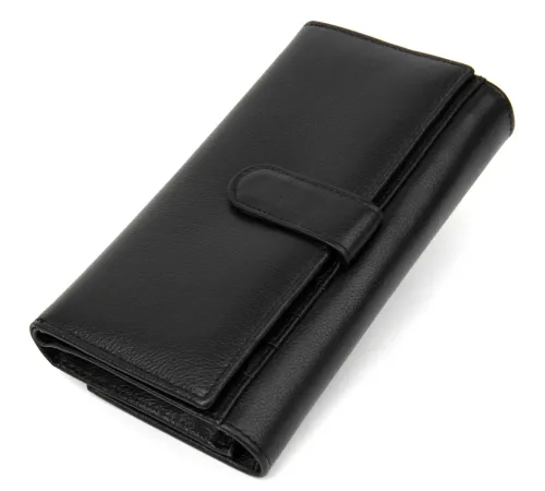 Універсальний жіночий гаманець ST Leather 19388 Чорний