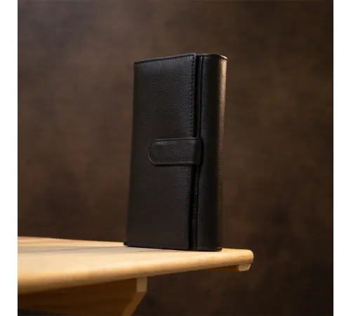 Універсальний жіночий гаманець ST Leather 19388 Чорний