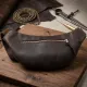 Бананка в матовій шкірі GRANDE PELLE 11154 Коричнева