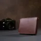Чоловічий шкіряний затиск для грошей GRANDE PELLE 11361 Коричневий