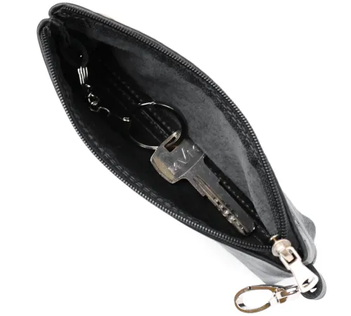 Ключниця з монетницею GRANDE PELLE 11371 Чорний