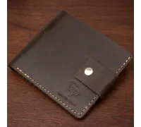 Шкіряне чоловіче портмоне GRANDE PELLE 11460 Коричневий
