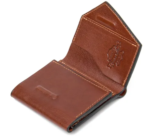 Оригінальне портмоне для чоловіків GRANDE PELLE 11464 Коричневий