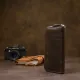 Шкіряне жіноче глянцеве портмоне GRANDE PELLE 11466 Коричневий