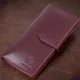 Шкіряне глянсове портмоне GRANDE PELLE 11467 Бордовий