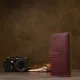 Шкіряне глянсове портмоне GRANDE PELLE 11467 Бордовий