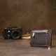 Вінтажний шкіряний затиск для грошей GRANDE PELLE 11473 Коричневий