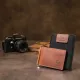 Чоловічий шкіряний вінтажний затиск GRANDE PELLE 11477 Коричневий