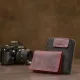 Шкіряна візитниця GRANDE PELLE 11486 Бордовий