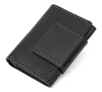 Шкіряна візитниця GRANDE PELLE 11496 Чорний
