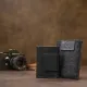 Шкіряна візитниця GRANDE PELLE 11496 Чорний