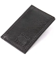 Шкіряна невелика візитниця GRANDE PELLE 11501 Чорний