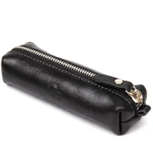 Шкіряна ключниця GRANDE PELLE 11387 Чорний