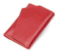 Шкіряна компактна ключниця GRANDE PELLE 11395 Червоний