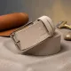 Шкіряний ремінь унісекс GRANDE PELLE 11450 Бежевий