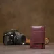 Глянсове шкіряне портмоне GRANDE PELLE 11456 Бордовий