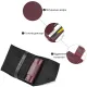 Глянсове шкіряне портмоне GRANDE PELLE 11456 Бордовий