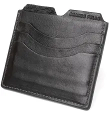 Шкіряний картхолдер GRANDE PELLE 11502 Чорний