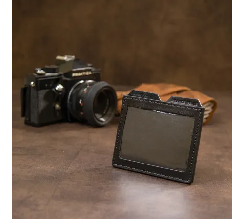 Шкіряний картхолдер GRANDE PELLE 11502 Чорний