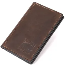 Маленький шкіряний картхолдер GRANDE PELLE 11503 Коричневий