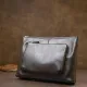 Шкіряна чоловіча сумка для ноутбука GRANDE PELLE 11437 Чорний