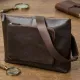 Шкіряна чоловіча прямокутна сумка для ноутбука GRANDE PELLE 11438 Коричневий