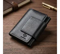 Чоловіче шкіряне портмоне GRANDE PELLE 11511 Синій
