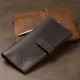 Шкіряне чоловіче матове портмоне GRANDE PELLE 11515 Коричневий