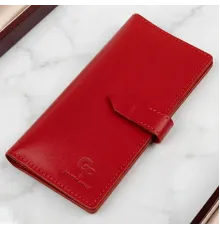 Шкіряне жіноче портмоне GRANDE PELLE 11516 Червоний