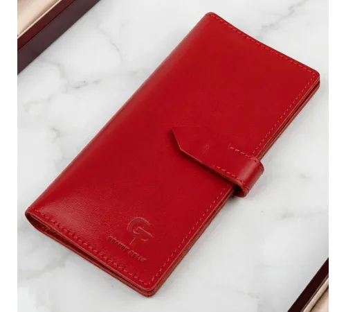 Шкіряне жіноче портмоне GRANDE PELLE 11516 Червоний