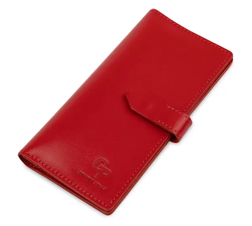 Шкіряне жіноче портмоне GRANDE PELLE 11516 Червоний