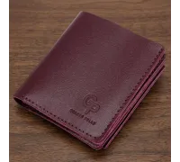 Шкіряне жіноче портмоне GRANDE PELLE 11518 Бордовий