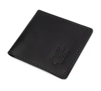 Шкіряна матова обкладинка для посвідчення GRANDE PELLE 11525 Чорний