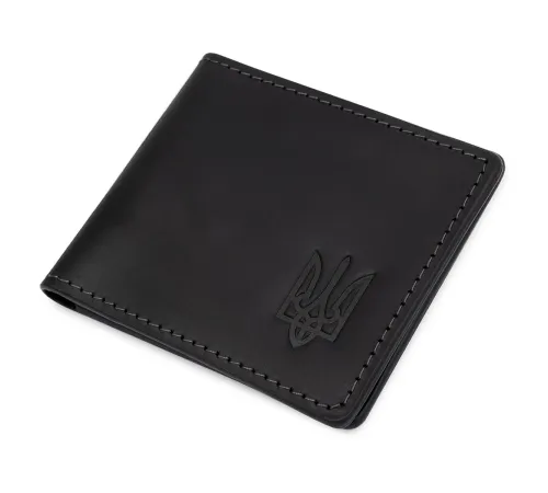 Шкіряна матова обкладинка для посвідчення GRANDE PELLE 11525 Чорний