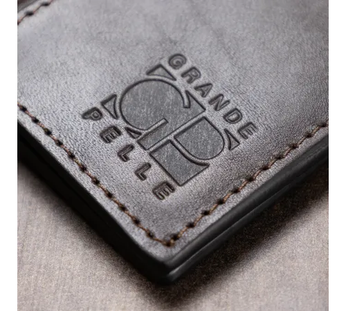 Шкіряна візитниця GRANDE PELLE 11531 Коричневий
