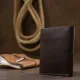 Шкіряна вінтажна обкладинка для документів GRANDE PELLE 11537 Коричневий