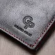 Шкіряний стильний затиск для грошей унісекс GRANDE PELLE 11541 Чорний